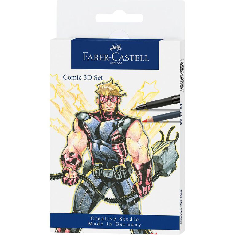 Faber-Castell Pitt Artist Comic Illustration 3D Set, , hi-res