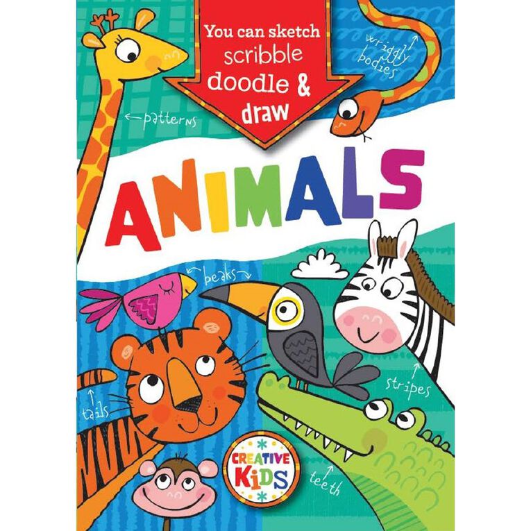 Animals Doodle Book, , hi-res