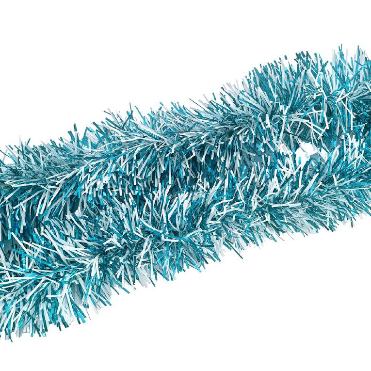 Wonderland Tinsel Two Tone Blue/White 3m, , hi-res