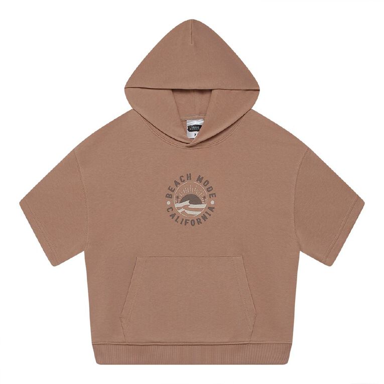 Young Original Pullover Terry Pocket Hoodie, Brown Mid, hi-res