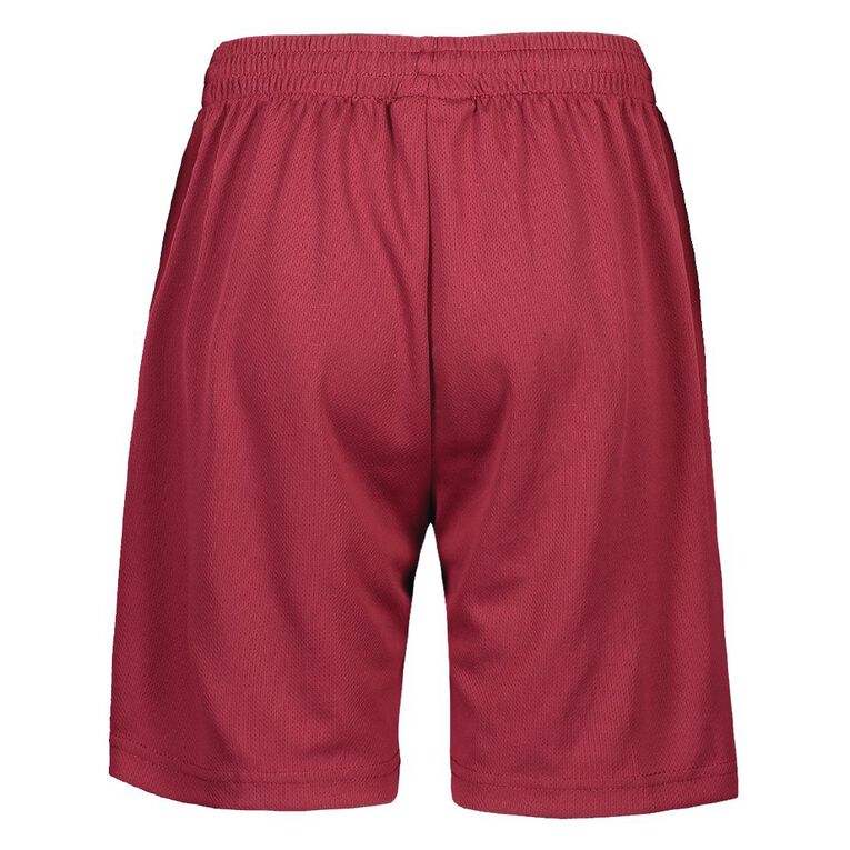 Schooltex Breezeway Shorts, Burgundy, hi-res