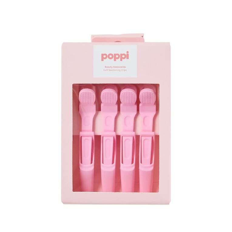 Poppi Soft Sectioning Clips Pink, , hi-res