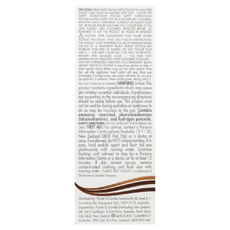 Clairol Nice N Easy Permanent Hair Colour Medium Brown 5, , hi-res