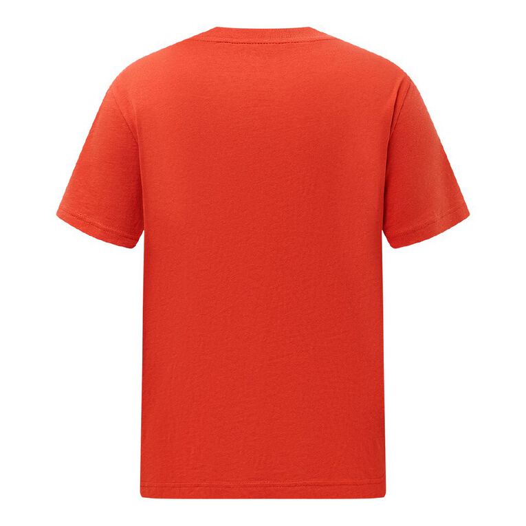 H&H Men's Regular Fit Plain Tee, Red Mid, hi-res