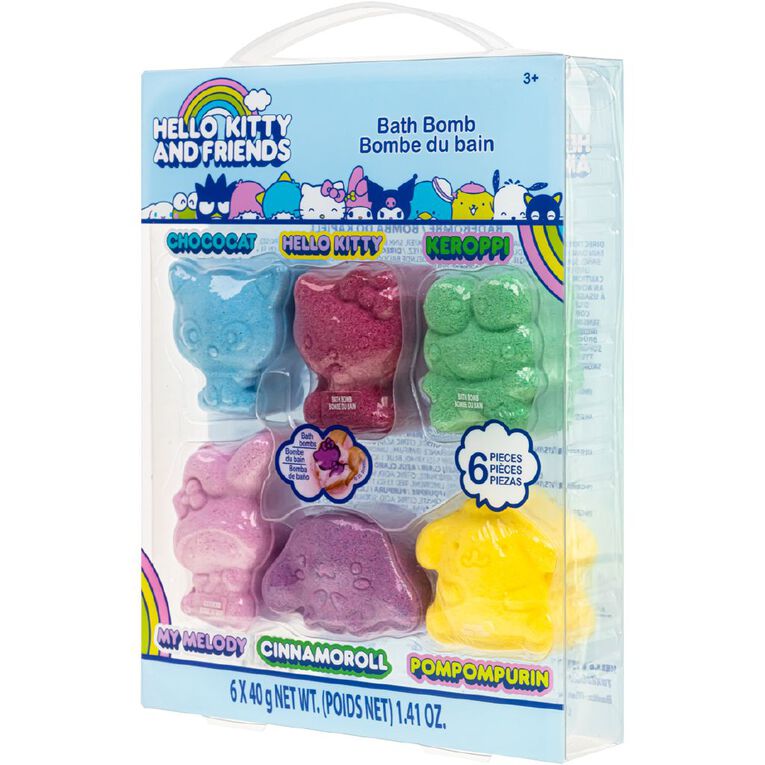 Hello Kitty Bubblin' Bath Fizzers 6 Pack 6 Pack, , hi-res