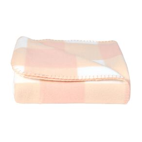 Living & Co Polar Fleece Blanket Checkered Double