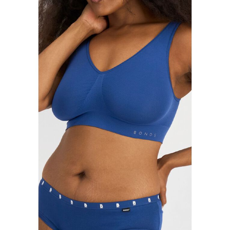 B FOR BONDS Women's Comfy Crop, Blue Dark, hi-res