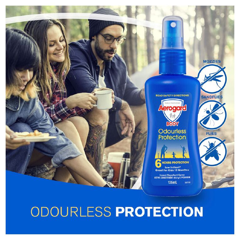 Aerogard Odourless Pump Insect Repellent 135ml, , hi-res