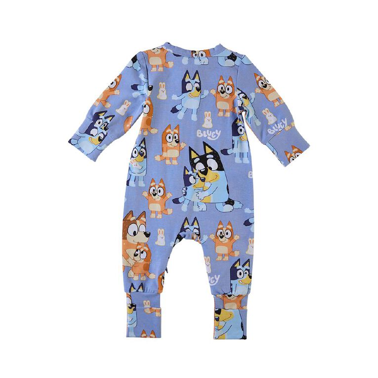 Bluey Babies' 2 Way Zip All-in-One, Blue, hi-res