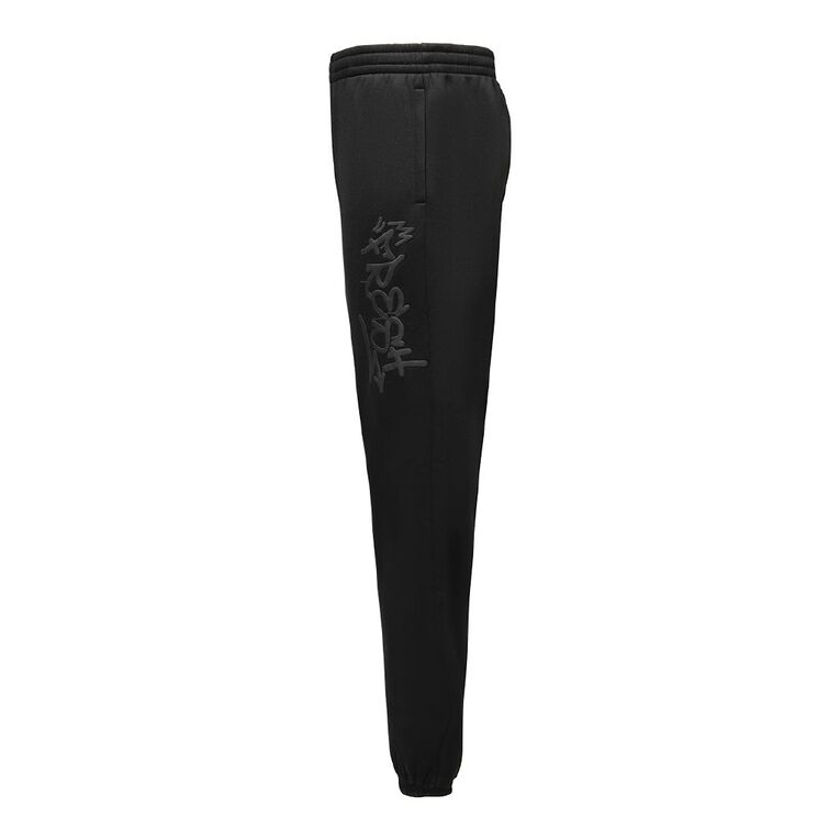 Garage Men's Elastic Cuff Trackpants, Black, hi-res