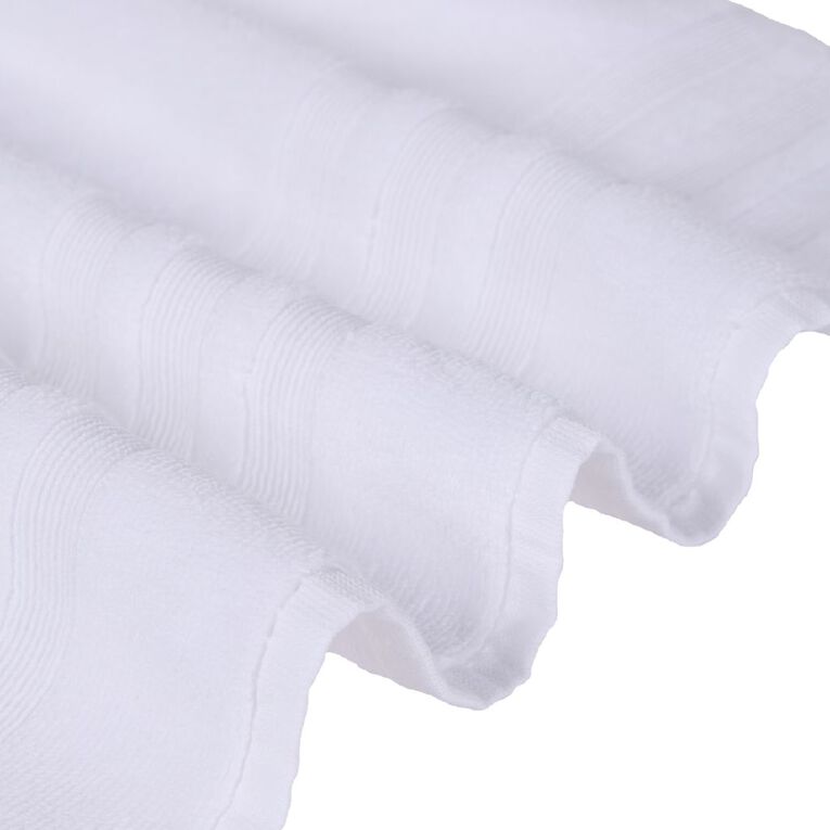 Living & Co Plush Plain Spa Towel White, , hi-res