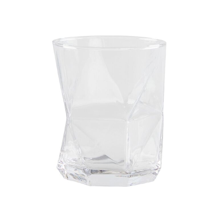 Living & Co Irregular Tumblers Short Clear 6 Pack, , hi-res