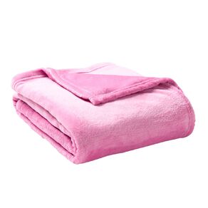 Living & Co Kids Plush Blanket Pink Single
