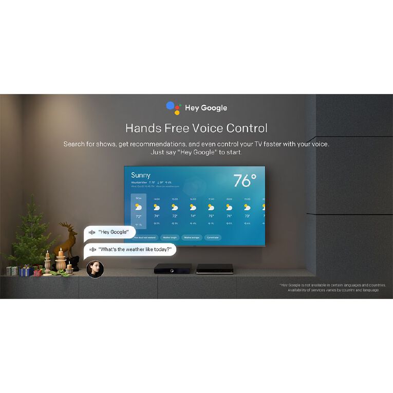 Veon 55 inch 4K Ultra HD Google Smart TV, , hi-res