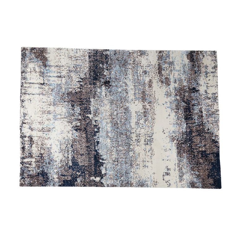 Living & Co Textured Rug Blue 160cm x 230cm, , hi-res