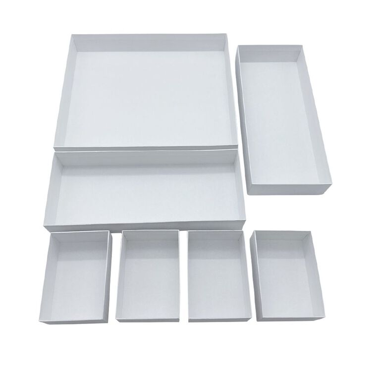 WS Desktop Organiser 7 Piece White, , hi-res
