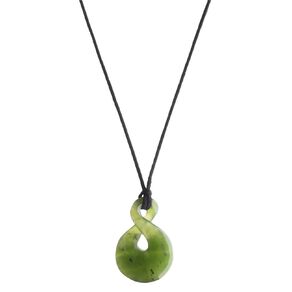 Jade Stone Double Twist Necklace