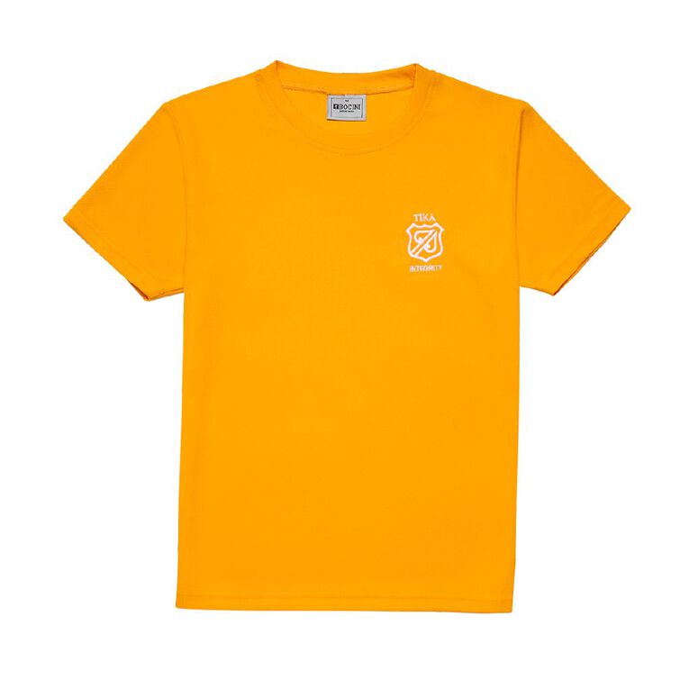Schooltex Mt Albert Primary PE Tee with Embroidery, Gold, hi-res