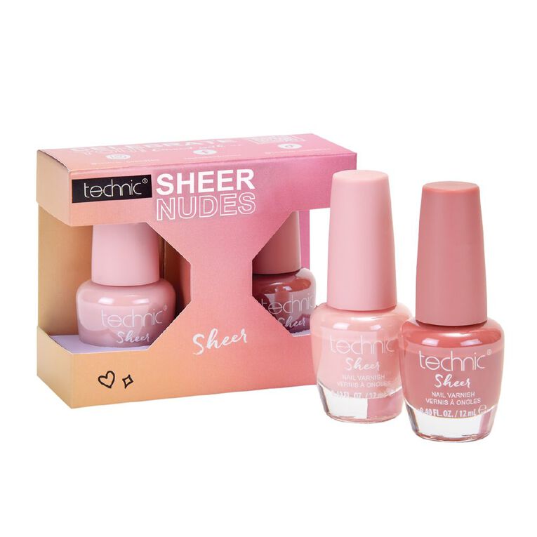 Technic Sheer Nudes Nail Polish Duo, , hi-res