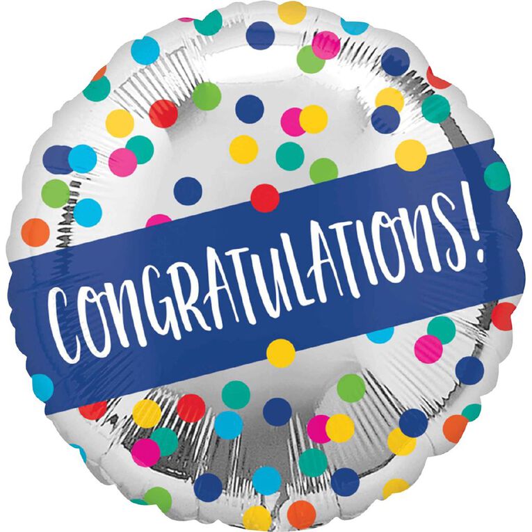 Anagram 45cm Standard Congratulations Balloon, , hi-res