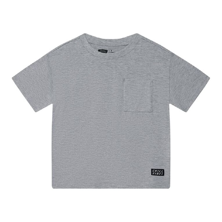 Young Original Short Sleeve Pocket Tee, Grey Mid, hi-res