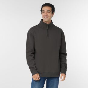 H&H Men's Heavyweight Quarter Zip Sweatshirt