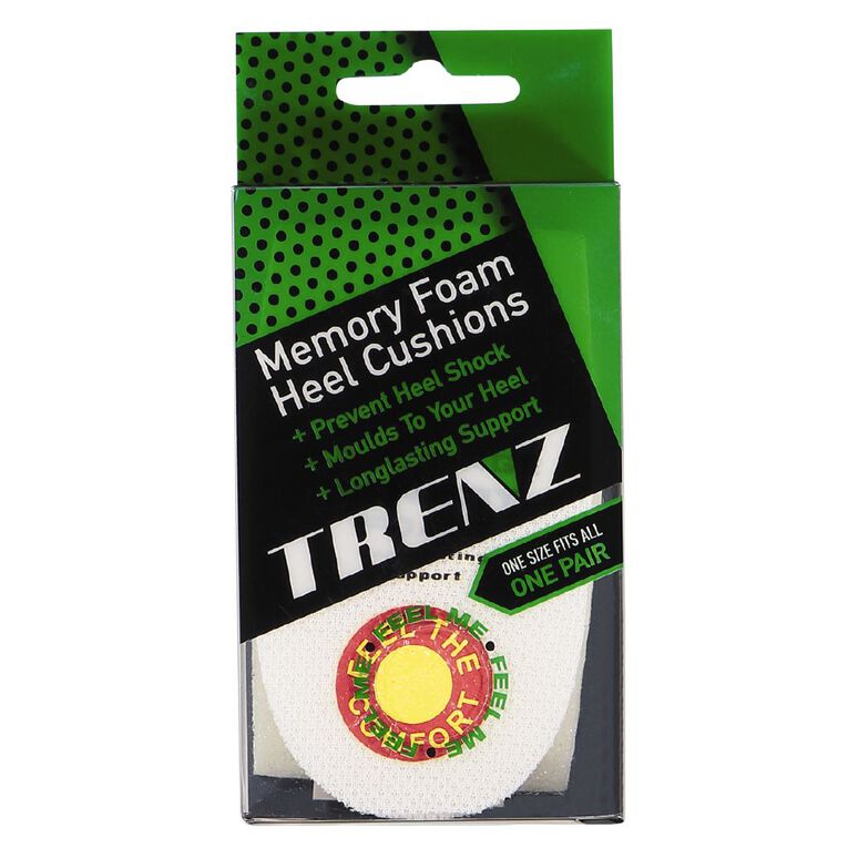 Trenz Memory Heel Cushion, White, hi-res