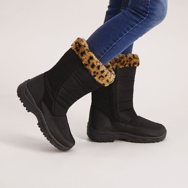 Active Intent Slope Snow Boots Black The Warehouse