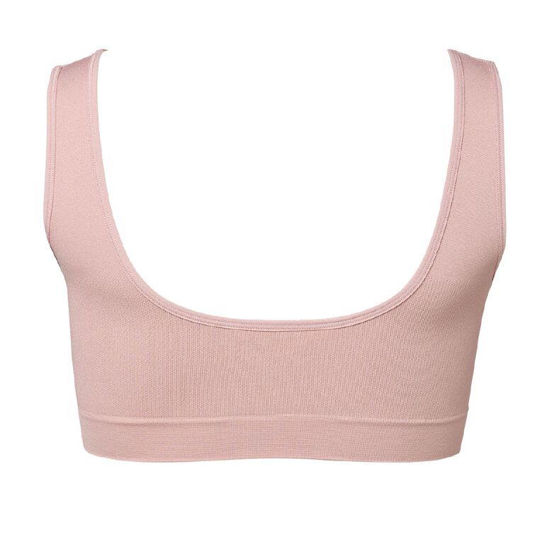 H&H Women's Wirefree Seamless Bra 2 Pack, Pink Light, hi-res
