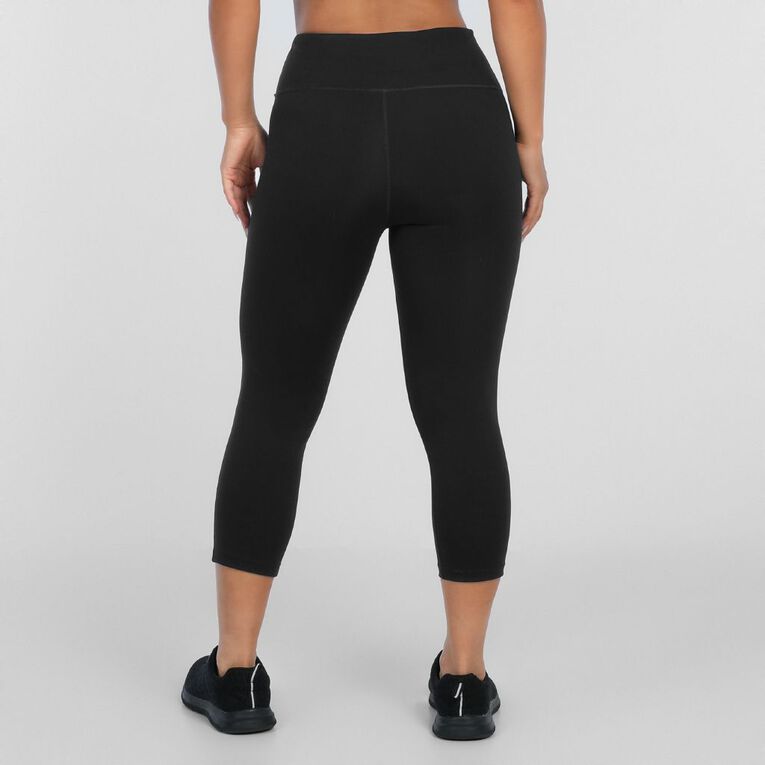 Active Intent Women's Cooldry Core Crop Leggings, Black, hi-res