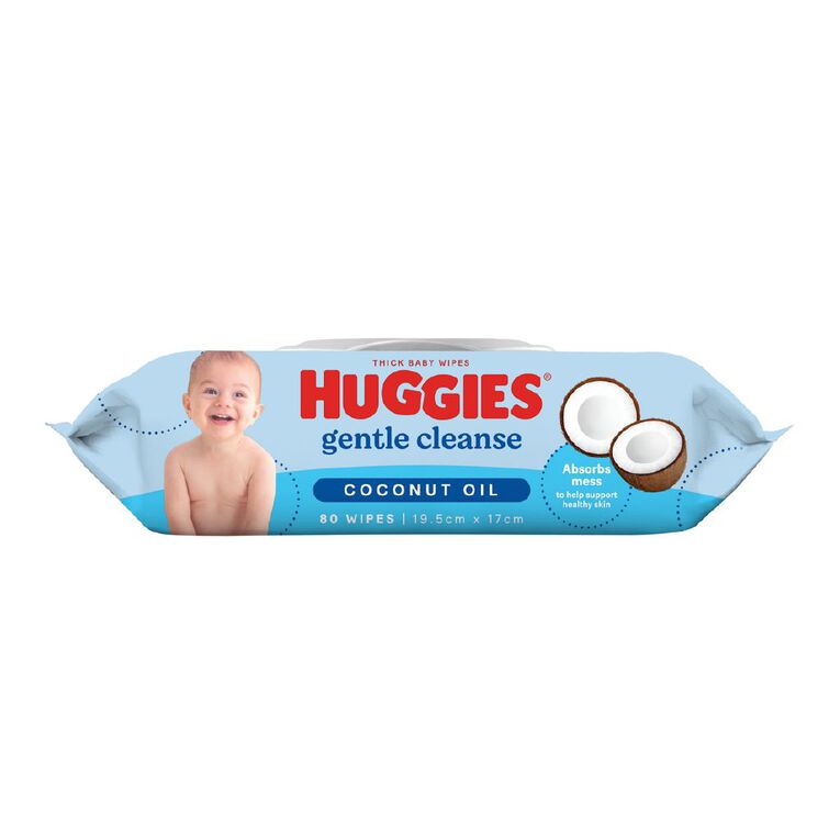 Huggies Baby Wipes Coconut 80 Pack, , hi-res