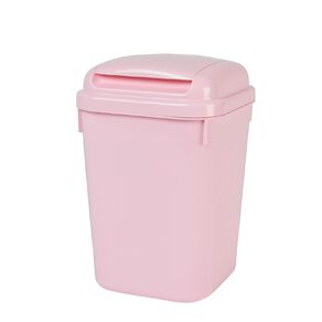 Taurus Flip Lid Rubbish Bin 4.5L Pink