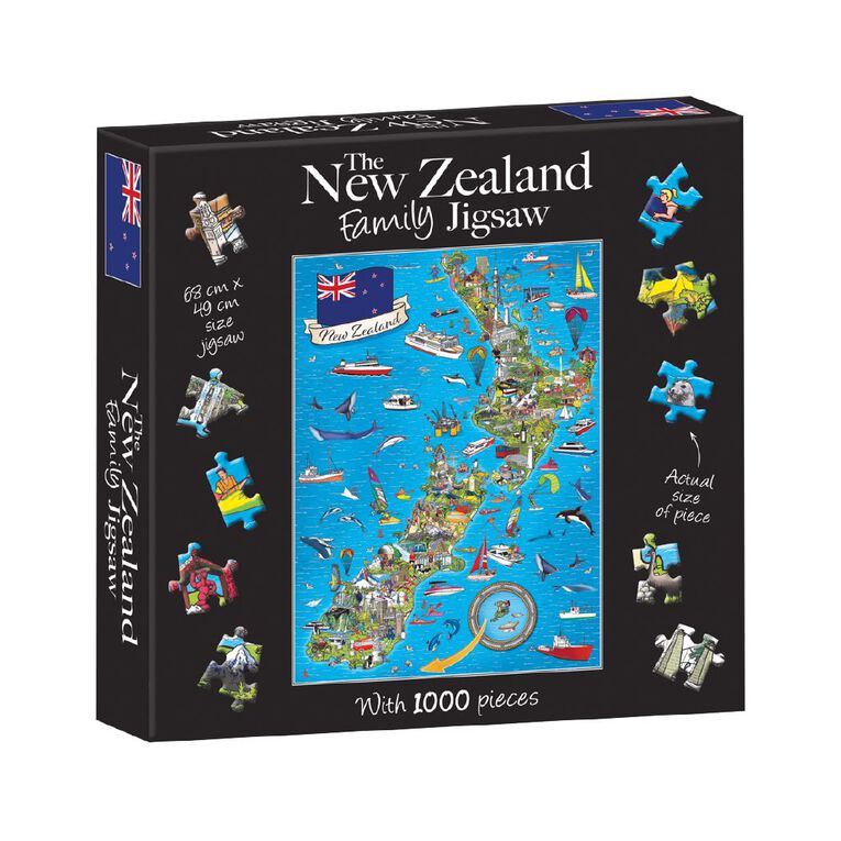 New Zealand Family Jigsaw 1000 Piece, , hi-res