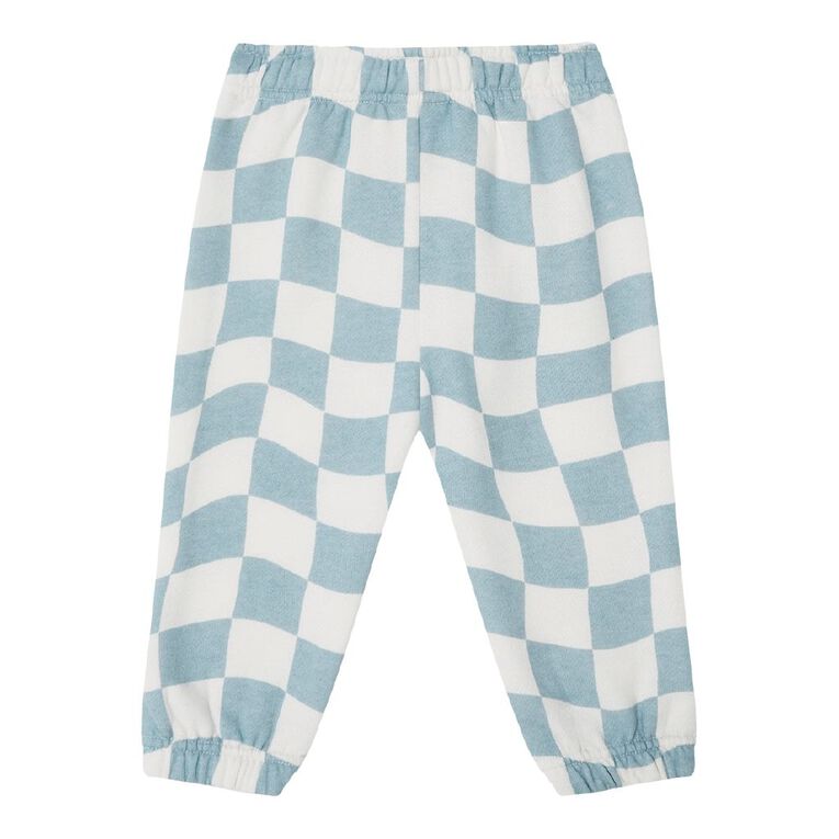 Young Original Babies' Printed Trackpants, Blue Light, hi-res