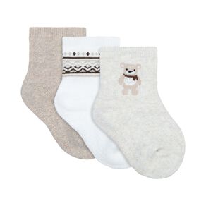 Underworks Infants' Cushioned Stay On Socks 3 Pack