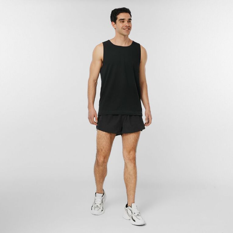 Active Intent Men's Run Liner Shorts, Black, hi-res