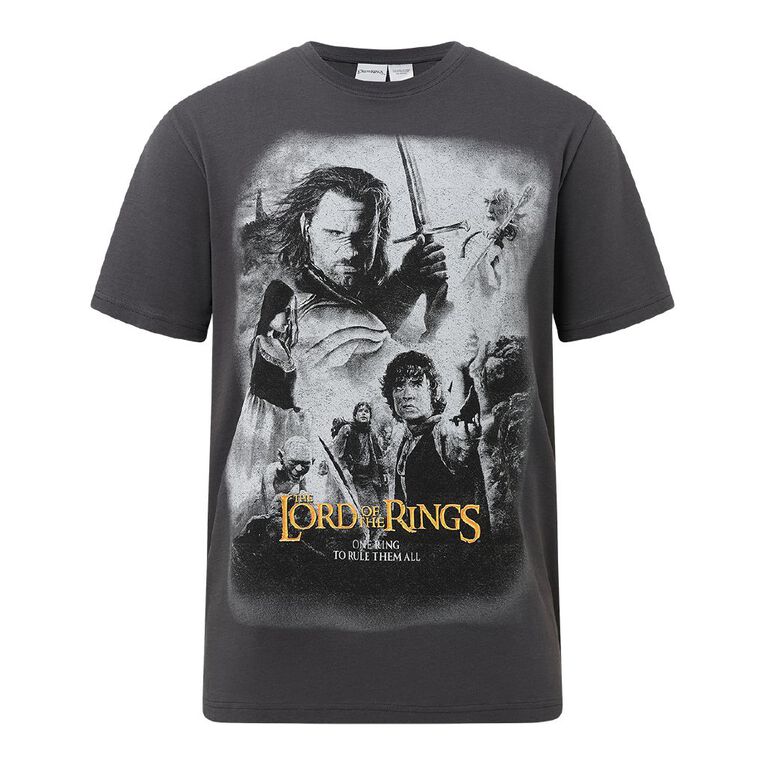 Lord Of The Rings Men's Tee, Grey Dark, hi-res