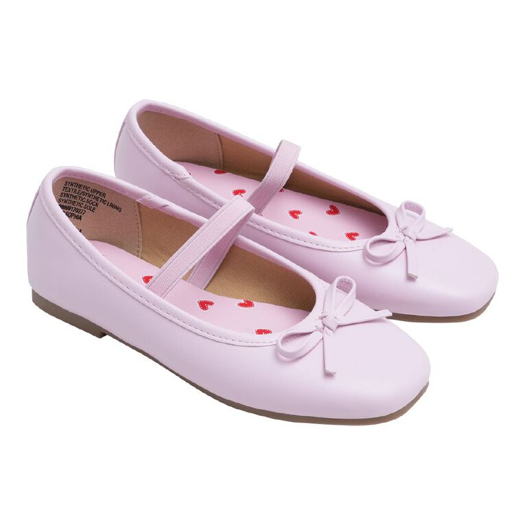Young Original Senior Kids' Sophia Ballet Shoes, Pink, hi-res