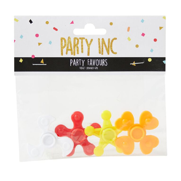 Party Inc Favours Fidget Spinners 4 Pack, , hi-res