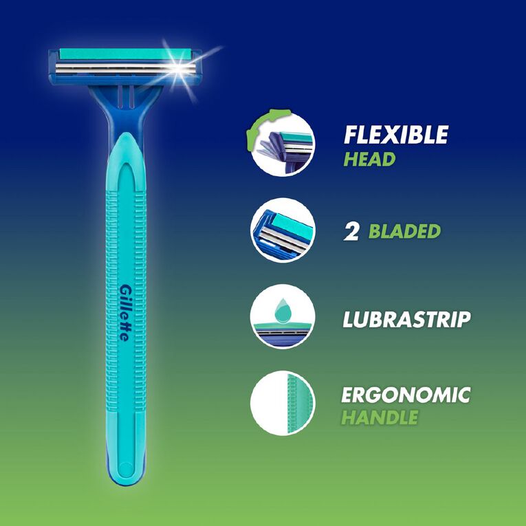 Gillette Disposable Razors Blue II Plus 5 Pack, , hi-res
