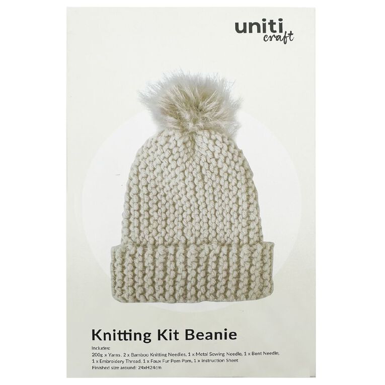 Uniti Knitting Kit Beanie, , hi-res