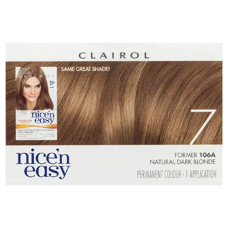 Clairol Nice N Easy Permanent Hair Colour Dark Blonde 7, , hi-res
