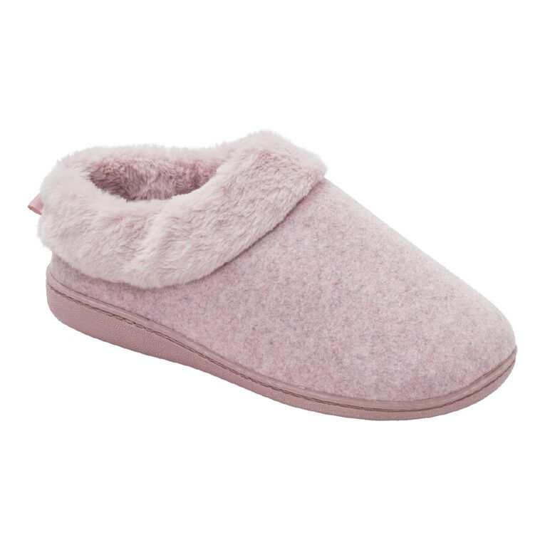 H&H Women's Recycled Memory Slippers, Pink Dark, hi-res