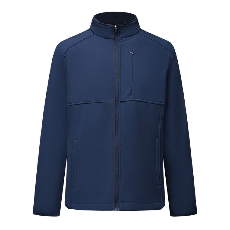 Active Intent Men's Softshell Jacket, Blue Dark, hi-res