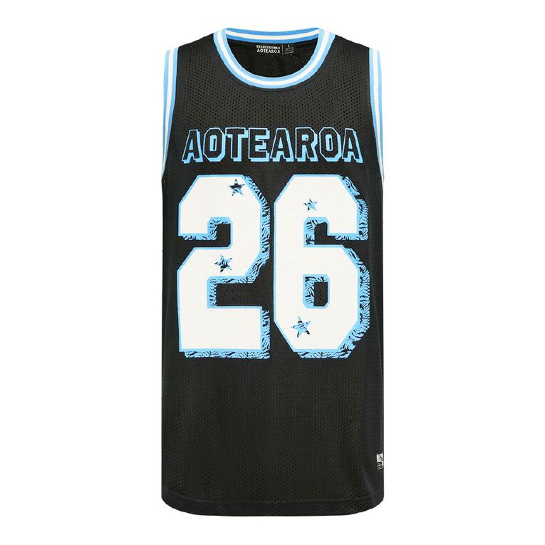 Active Intent Men's Supporter Basketball Singlet, Black, hi-res