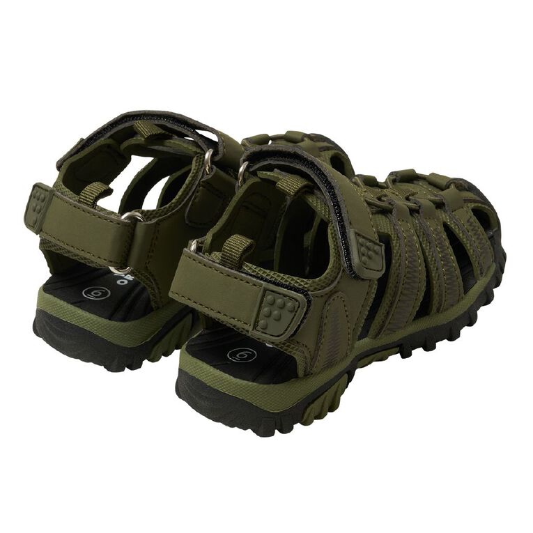 Young Original Junior Kids' Caged Sandals, Khaki, hi-res