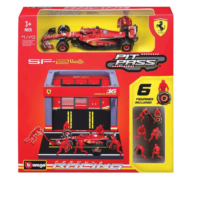 Bburago 1:43 Pit Pass Ferrari #16 Charles Leclerc, , hi-res