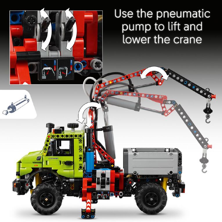 LEGO Technic Mercedes-Benz Unimog U 5023 with Crane 42242, , hi-res