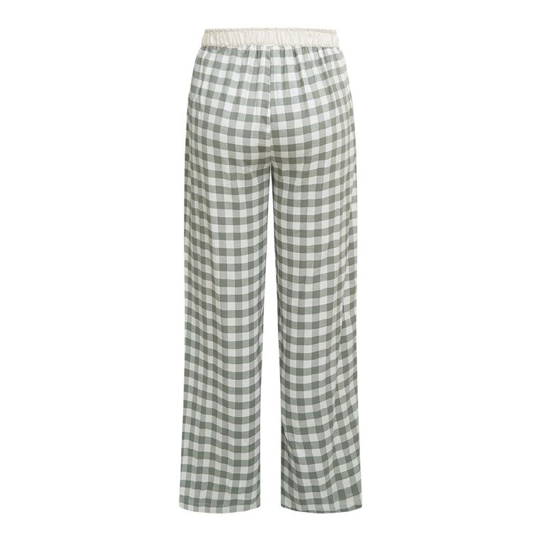 H&H Women's Boyfriend Flanelette Sleep Pants, Green Mid, hi-res