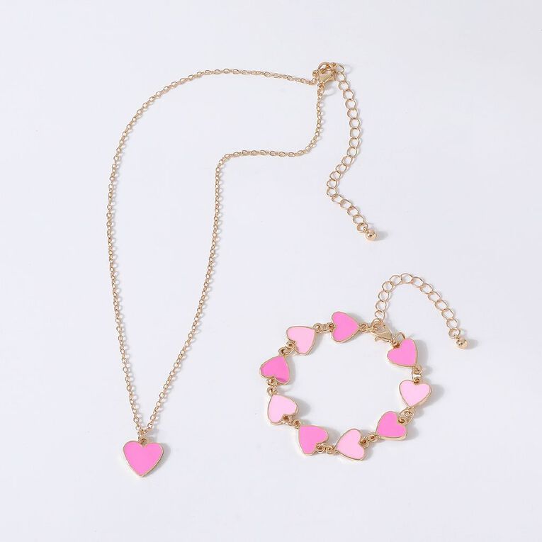 Young Original Kids' Bracelet & Necklace Set Heart, , hi-res